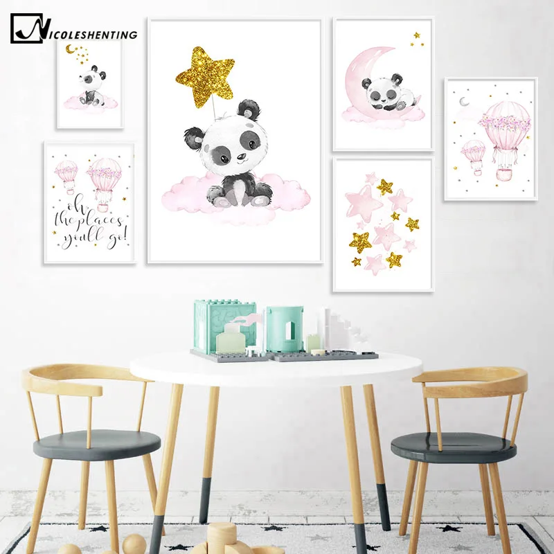 Детское украшение настенный постер для детской комнаты Картина на холсте с