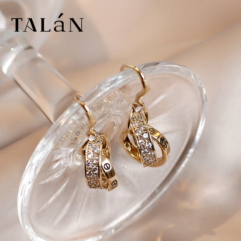 

Talan Korean Metal Earrings with Irregular Design Web Celebrity Women's Fashion Jewelry