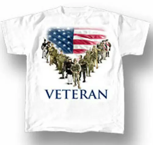 

Veteran Army Navy Air Force Marines USMC White Adult Men T-shirt Casual men clothing