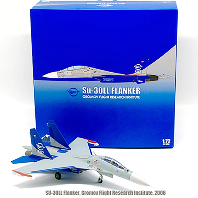 

1:72 Scale SU-30LL Flanker, Gromov Flight 597# Diecast Airplane Plane Fighter Aircraft Model Toy Static Diecast alloy Model