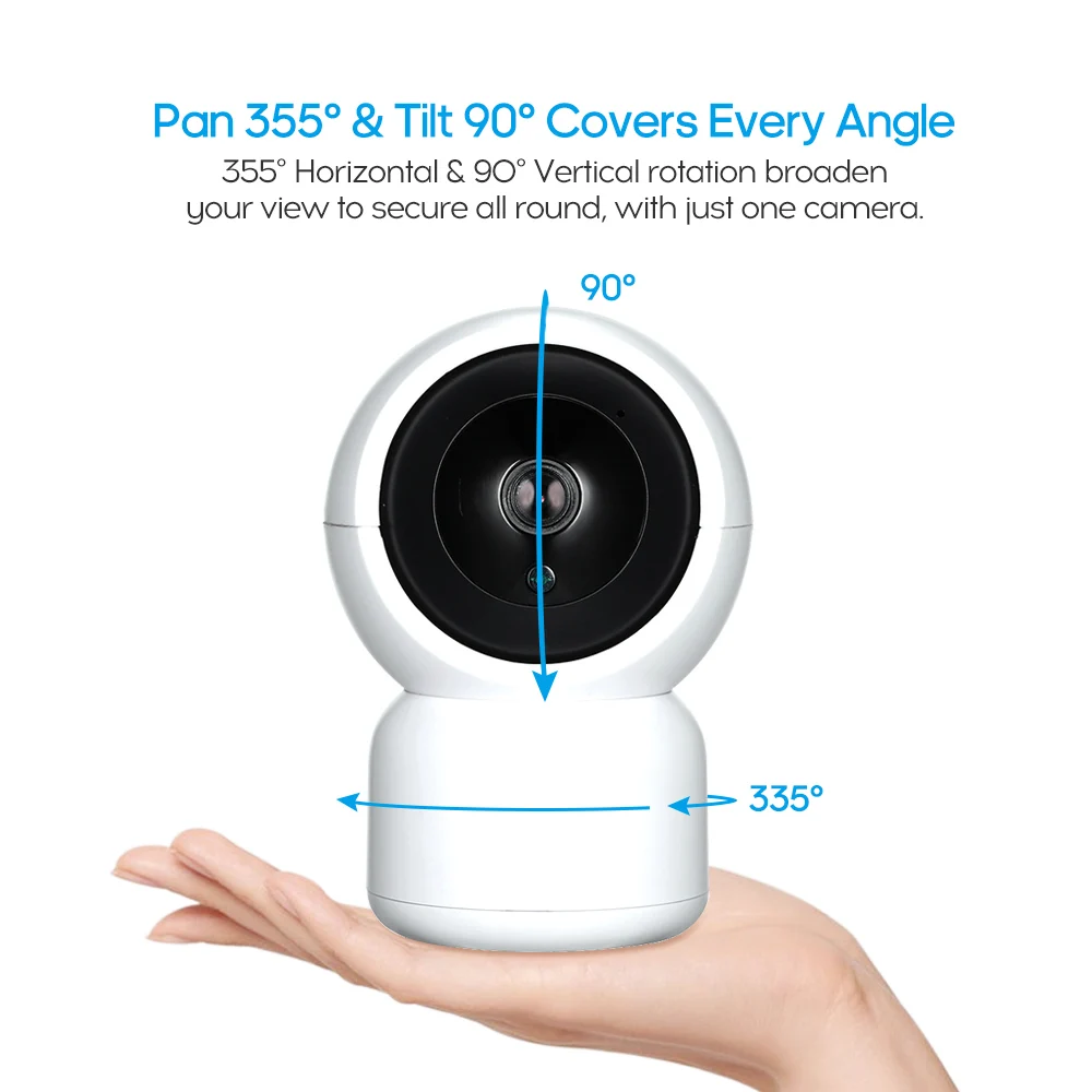 IP Камера 1080P WI FI Смарт Секьюрити наблюдения 360 градусов панорамный TF слот для