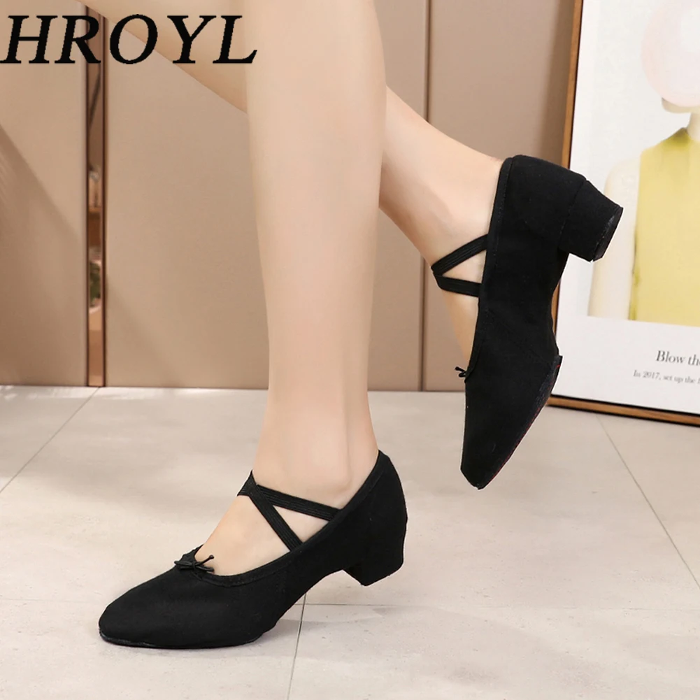 Балетные туфли из натуральной кожи для женщин обувь джазовых танцев на среднем