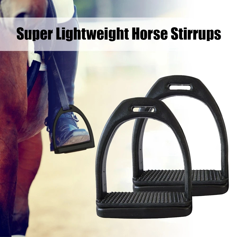 

2PCS Equestrian Durable Safety Equipment Anti Slip Outdoor Children Adults Wide Track Plastic Horse Riding Stirrups Comfortable
