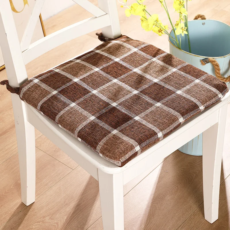

Promotion New Cotton Linen Seat Cushion Office Home Sofa Dining Comfor Chair Cushion Four Seasons Universal Floor Cushion