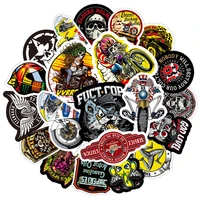 50pcs vintage indians locomotive motorcycle stickers for laptop adesivos scrapbooking material christmas sticker craft supplies