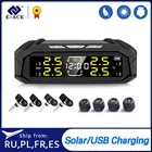 E-ACE автомобильный TPMS система мониторинга давления в шинах умная Солнечная энергия цифровой ЖК-дисплей Авто Охранная сигнализация датчик давления в шинах