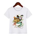 Детская футболка Тоторо, милая футболка с аниме для мальчиков и девочек, Harajuku Kawaii Studio Ghibli Miyazaki Hayao, футболка, топы, футболки