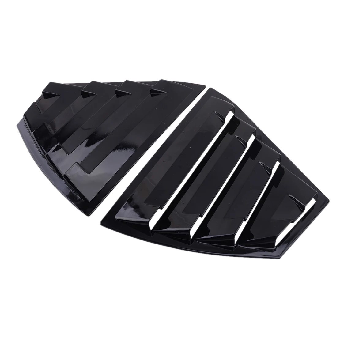 

1 Pair Car Rear Left & Right Side Vent Rear Window Louvers Scoop Decor ABS Gloss Black Fit for Nissan Sentra 2020 2021