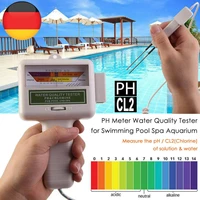water quality tester ph and chlorine pc 101 portable level ph meter digital swimming pool spa analysis tools pool accessories