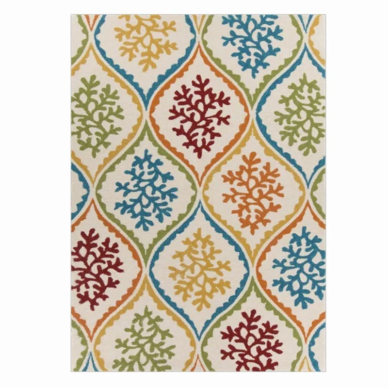 Воздушный поцелуй в этническом стиле волнистый цветочный Ранд для гостиной
