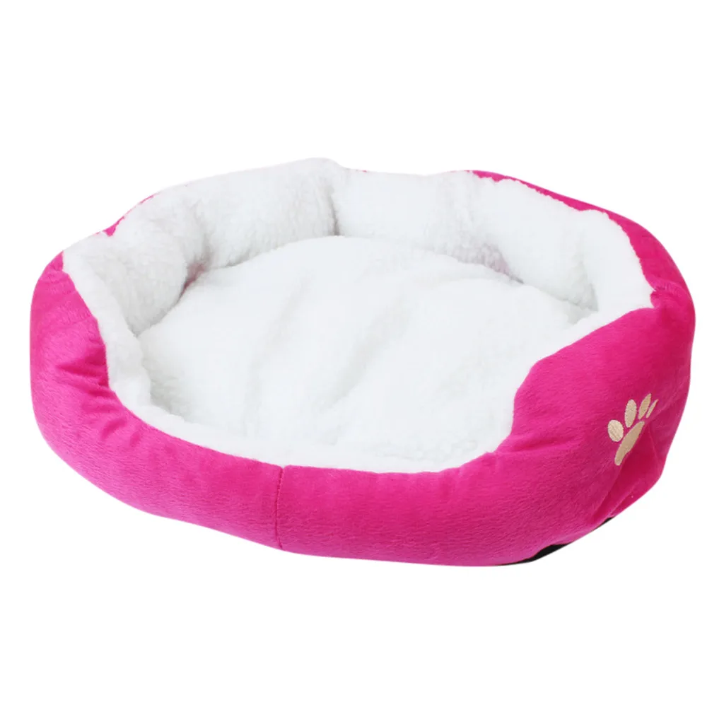 Pet Dog Puppy Cat Fleece Warm Bed House Plush Cozy Nest Mat Pad Sofa Cushion Sleeping For Winter 19Dec24 | Дом и сад
