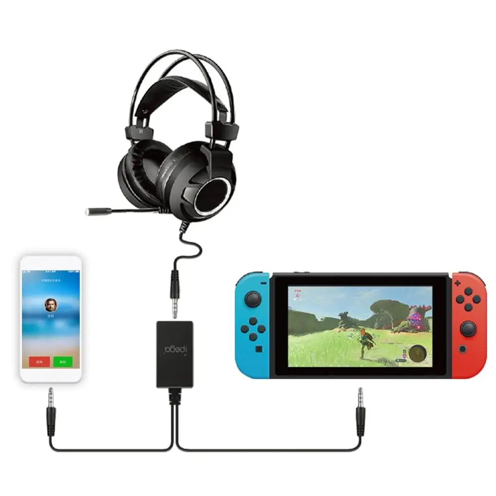 IPega PG-9176 для N-Switch аудио 2 в 1 конвертер адаптер Подключение консоли к наушникам