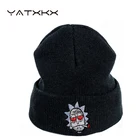 Мультяшная вязаная шапка YaTxKx с вышивкой, шапка Банни, шапочки, теплые зимние лыжные шапки унисекс хип-хоп шапка, уличная спортивная шапка, шапка, шапки
