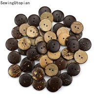 natural coconut buttons diy sewing garment accessories wooden flatback button for scrapbooking decoration