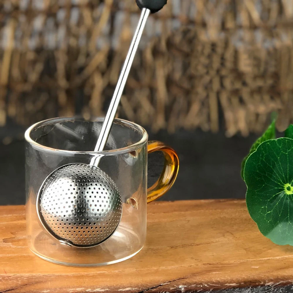 

Tea Ball Infusers, Long-Handle Tea Strainer Stainless Steel for Loose Leaf Tea Spices and Seasonings in Office or Travelling