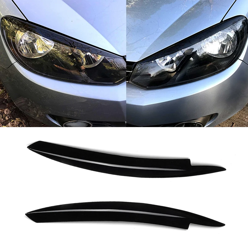 

Накладка на автомобильную фару для VW GOLF VI MK6 2008 2009 2010 2011 2012 2013, подходит для GTI GTR GTD Mode