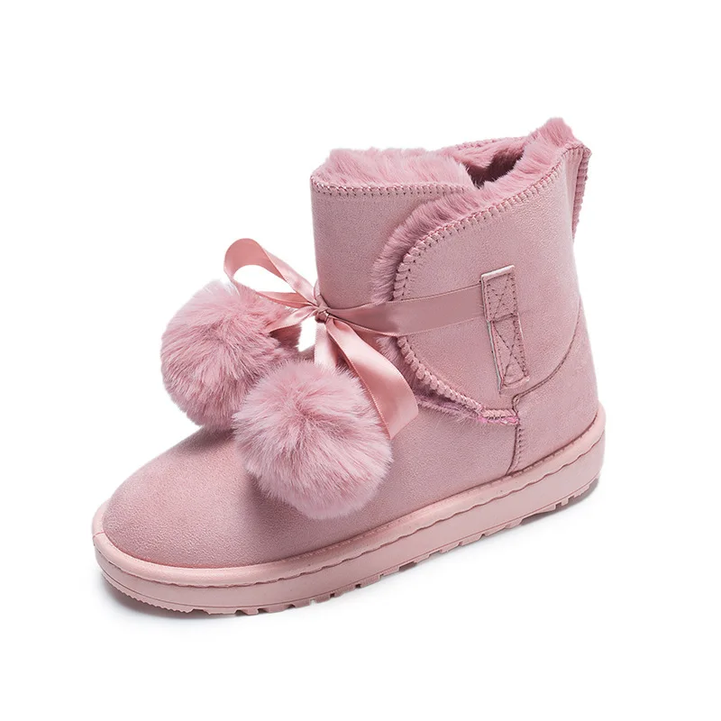Зимняя обувь для девочек Новинка сезон осень-зима коллекция 2019 года меховые