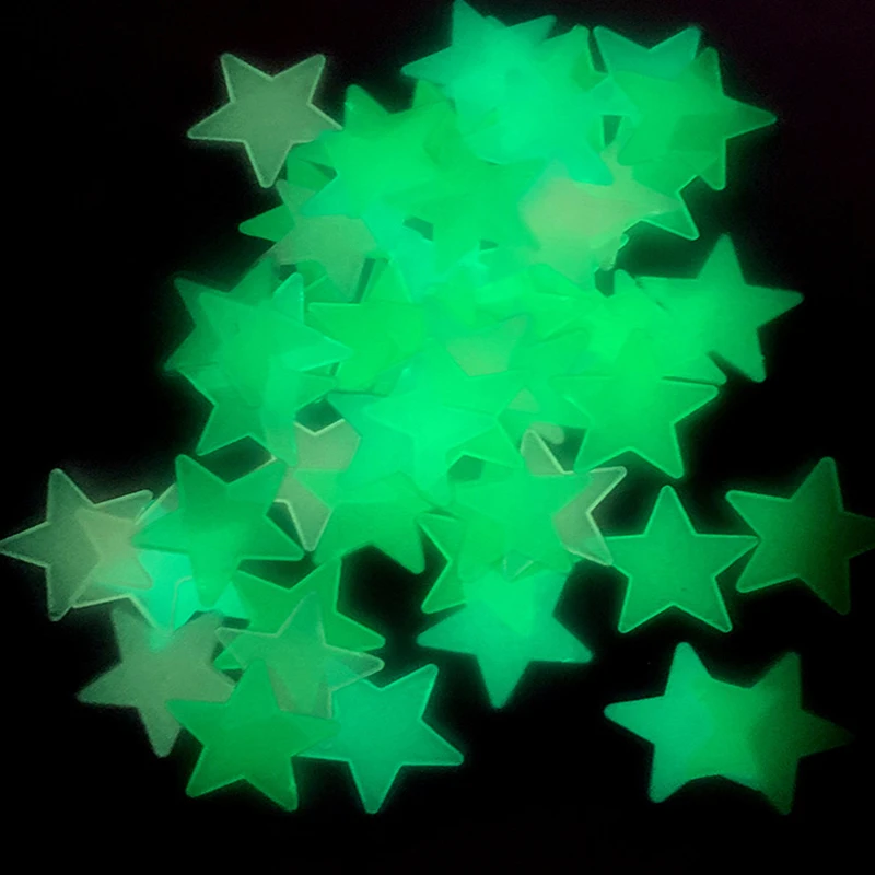 3 см Световой Стикеры светящаяся звезда постоянного Светящиеся Настенные