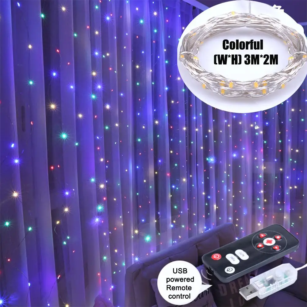 

СВЕТОДИОДНАЯ Гирлянда-занавес с дистанционным управлением, 3 м