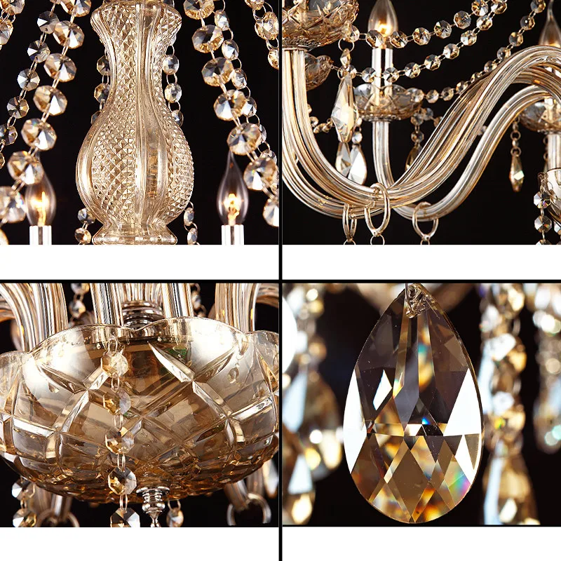 

Modern Crystal Chandeliers Home Lighting Lustres De Cristal Ceiling Decoration Chandelier Pendants Living Room Indoor Candelabro