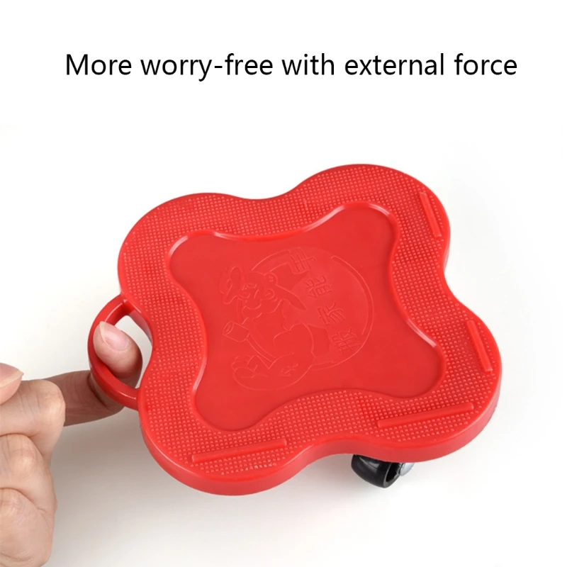 

360 Degree Furniture Mover Tools Transport Lifter Heavy Stuffs Moving 4 Wheeled Roller Universal Pulley with 1 Bar