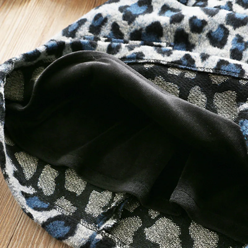 2019 детская одежда леопардовая юбка модная зимняя юбка-трапеция для девочек |
