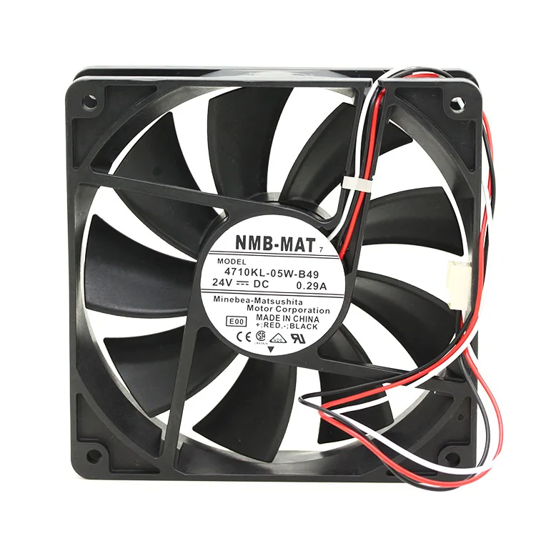 Для НМБ 4710kl-05w-b49 4710kl-05w-b40 120X120X25mm 12025 12 см DC 24V 0.29a оборудование осевой вентилятор