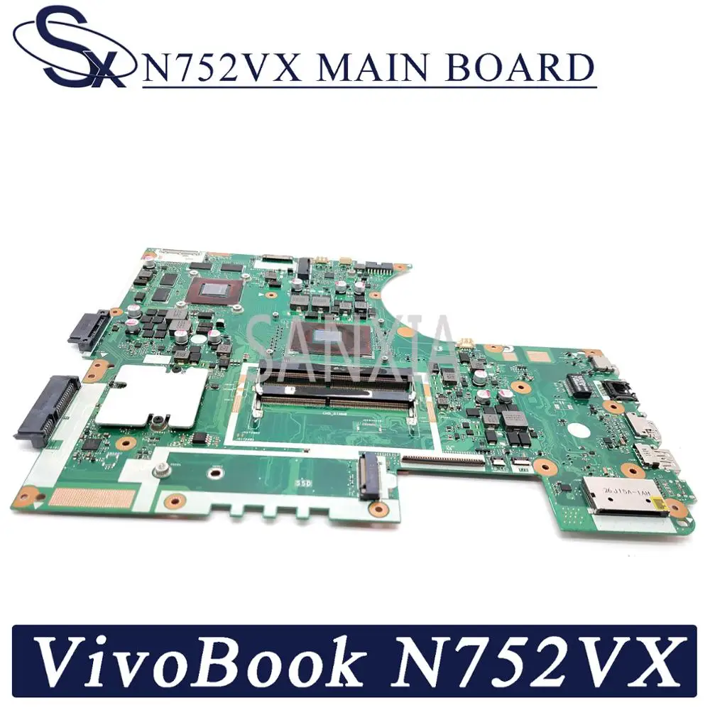 

KEFU N752VX Laptop motherboard for ASUS VivoBook Pro N752VX N752VW N752V original mainboard I7-6700HQ GTX950M-4GB