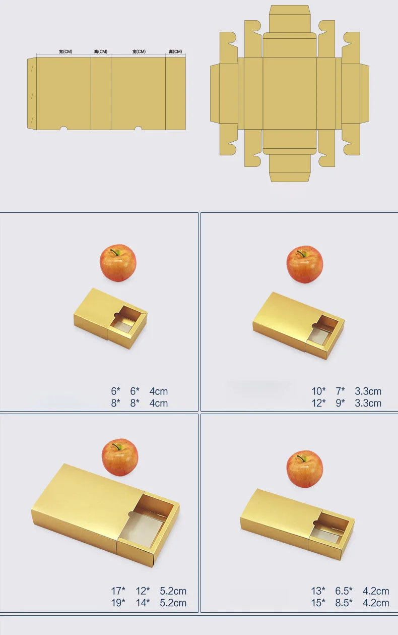 2020 Gold Silver Color Gift Box Drawer Type Packing Boxes Product Customiz Jewelry Display Packaging Holder | Украшения и