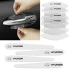 8 шт. наклейки на дверные ручки автомобиля, автомобильные товары для Hyundais IONIQ Creta Tucson i10 i20 i30 ix35 i40 ix55 Santa Fe акцентная соната