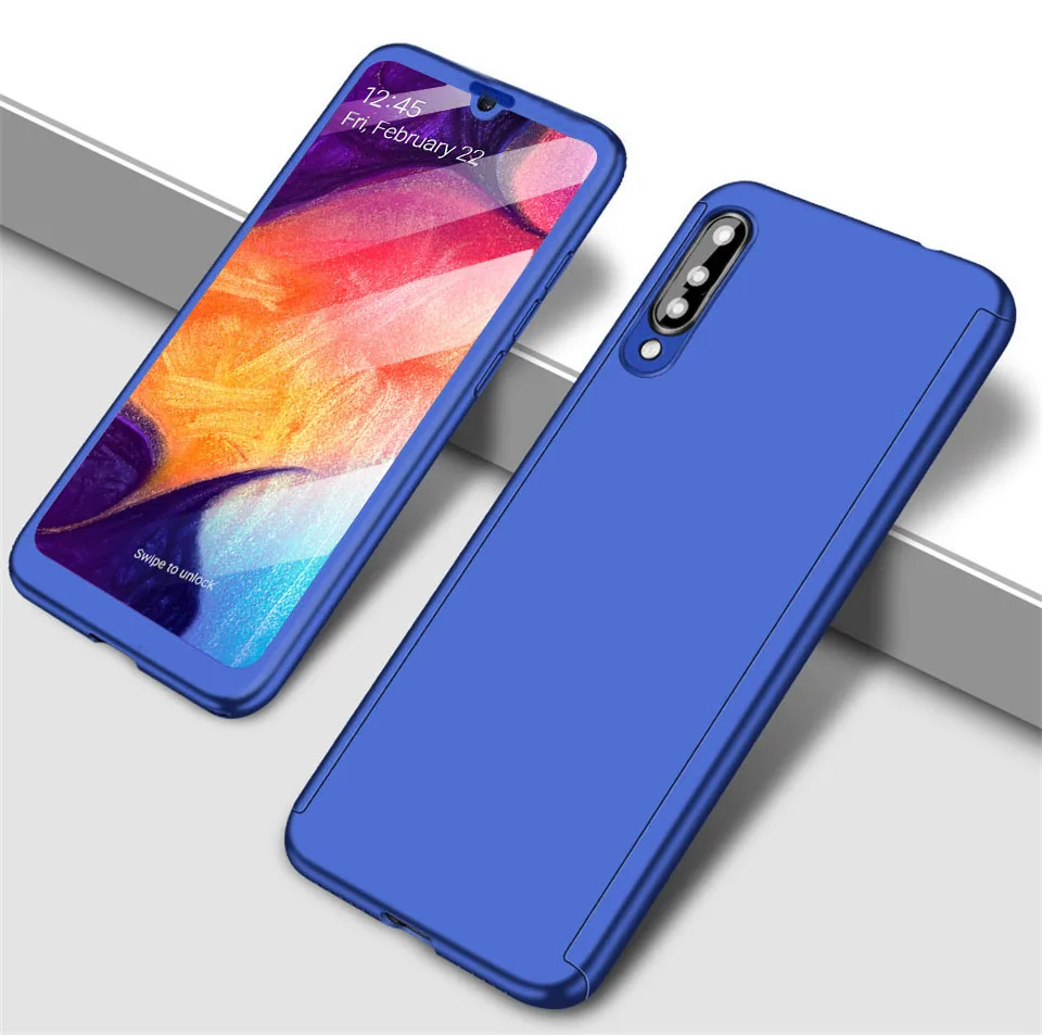 360 градусов чехол для телефона чехол s для samsung Galaxy A10 A20 A30 A40 A50 A60 A70 чехол на весь экран для Galaxy A3 A5 A7 A6 A8 плюс