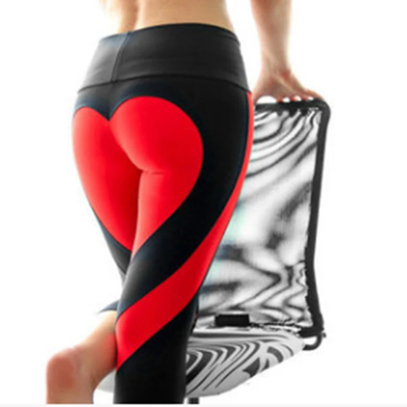 

Autumn New Women 3D Pattern Heart Lovely Leggings Sweat Pants Slim Elasticity Leggings Fitness Workout Trousers 7 Colors