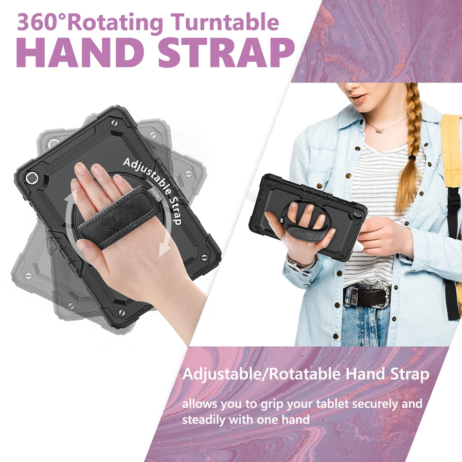 silicone case for huawei matepad t10 shockproof cover matepad t10s kids case with shoulder strap pencil slotscreen protector free global shipping