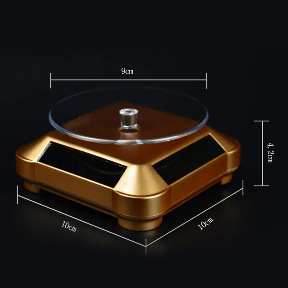 Вращающийся дисплей на солнечных батареях подставка для часов телефона