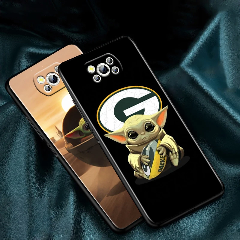 star wars mandalorian yoda baby for xiaomi civi poco x3 nfc x2 m3 m2 f2 f3 pro c3 f1 a2 lite mix3 play soft black phone case free global shipping