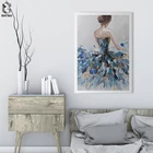Милое Платье, Юбка для танцев, холщовая картина для девочек, Скандинавское настенное художественное изображение для гостиной, девичьи постеры с принтами, декор куадросов