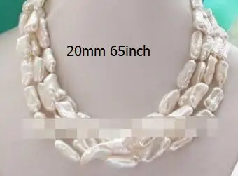 65 &quot20 мм белая палочка Кеши Возрожденные жемчужное ожерелье | Украшения и