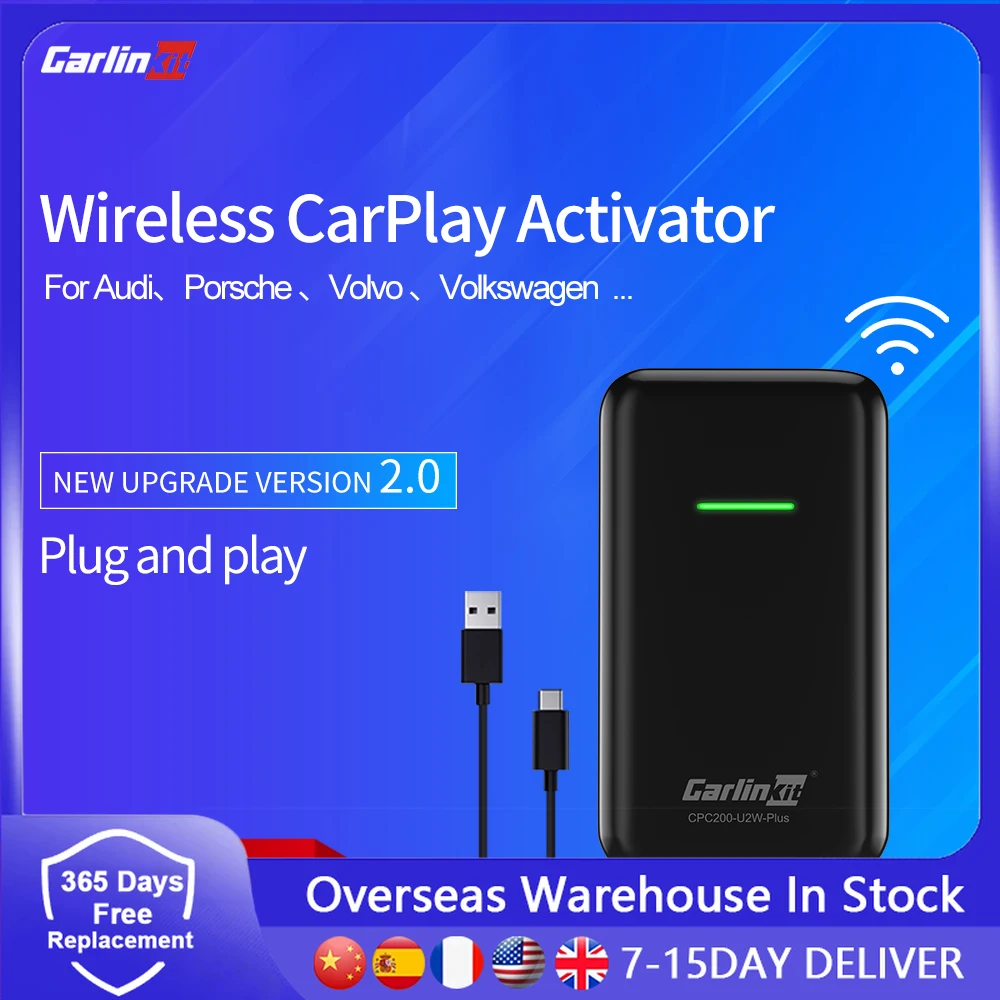 Carlinkit 2 0 Apple CarPlay беспроводной для Audi Porsche Wolkswagen Volvo автомобильный Carplay2Air адаптер