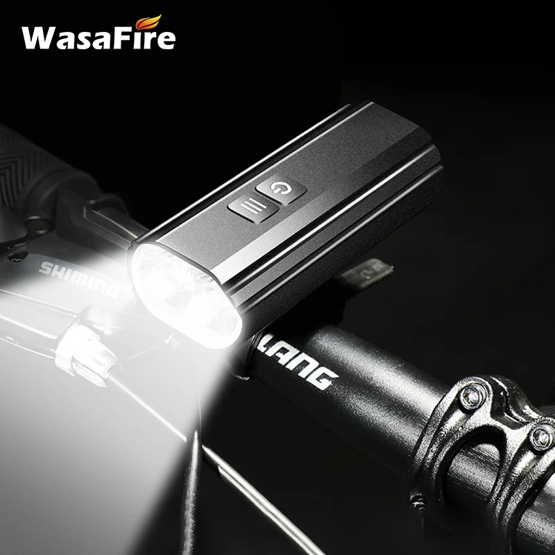 

2* T6 LED Bike Light Headlight 4800mAh USB Rechargeable MTB Bicycle Front Lamp with Power Display 5 Modes Cycling Lantern