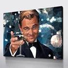 Gatsby Cheers Леонардо ДиКаприо мотивационный холст художественное оформление для дома офиса Высокое качество без рамки