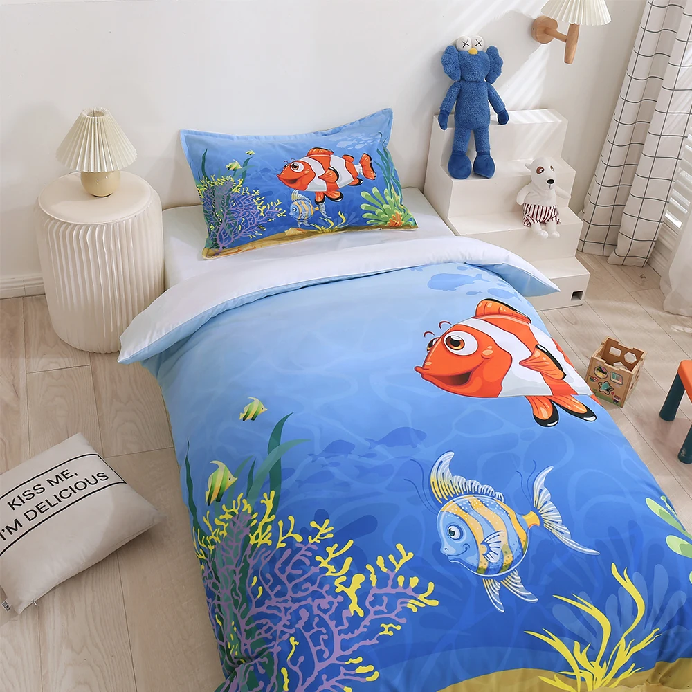 Customized Design Photo Logo Duvet Cover Set Boys Adults Kids Gift Custom DIY Bedding Queen King Size Personalized Bet | Дом и сад