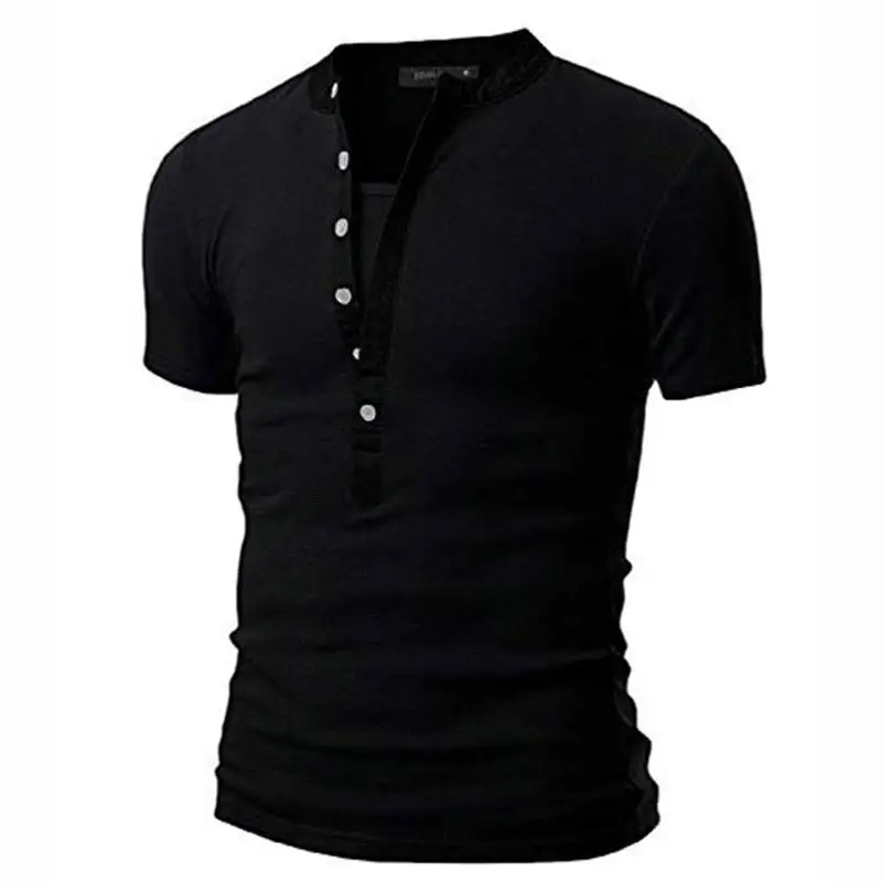 Мужская футболка с V образным вырезом темно серая короткими рукавами в