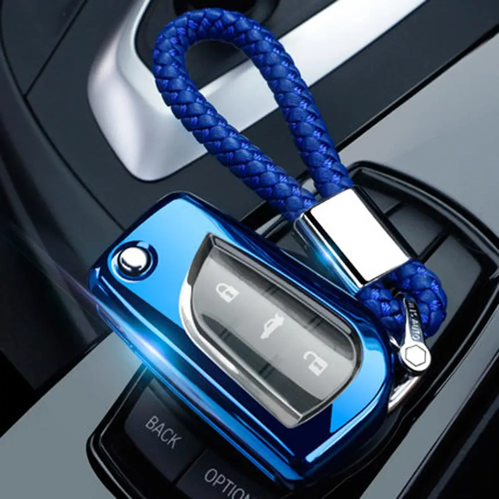 Option 9 TPU полный защитный чехол для ключей для Toyota Rav4 Prius Camry Corolla Avensis Verso Yaris Aygo Scion TC IM-16 - Название цвета: Option 9