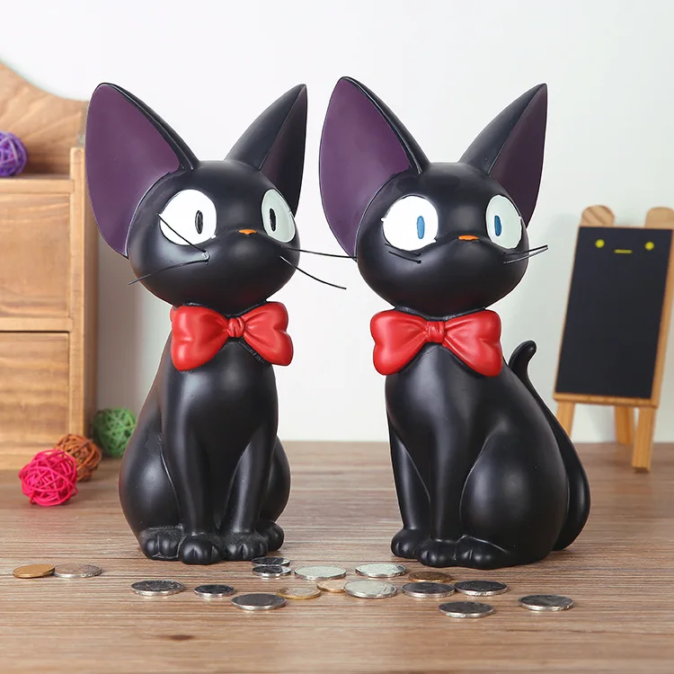 Копилка из эпоксидной смолы с рисунком кошки и монет|Игровые фигурки