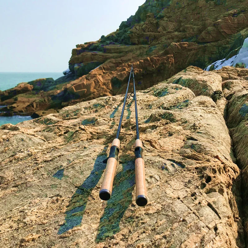 

1.8m 2.1m 2 segments fishing rod have power spinning carbon smelting bait fishing rod