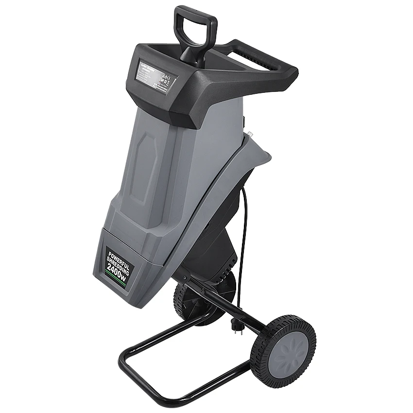 HT6533 Powerful Wood Chipper Branch Crusher Electric Breaking Machine 2400W Tree Branch Crushing Machine Garden Tool 220V