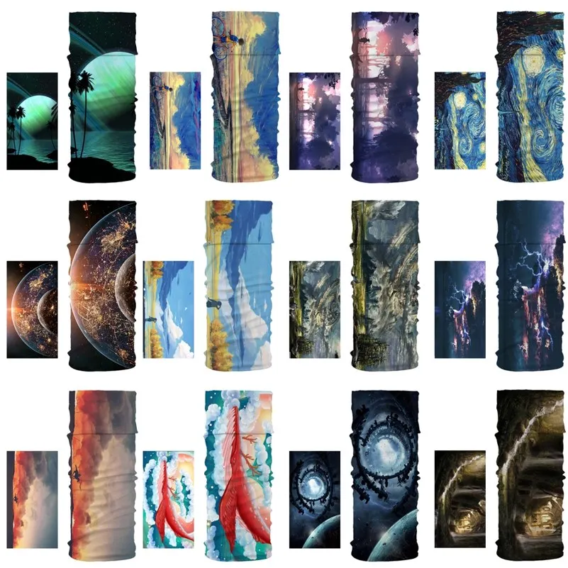 

Landscape Seamless Magic Head Face Mask Neck Gaiter Snood Headwear Motorcycle Cycling Neck Warmer Tube Bandana Headband Scarf