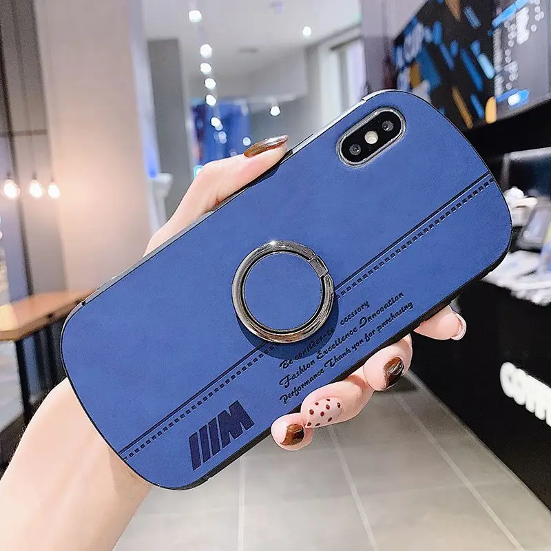 Кожаный чехол для Iphone Xr, кольцо на палец, чехол для Iphone 6, 7, 8 Plus, Iphon Xs Max, роскошный X Чехол, защита для Iphone 6 S