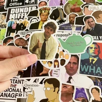 50 pcs the office tv show stickers for car styling bike motorcycle phone laptop travel luggage cool funny spoof jdm decal