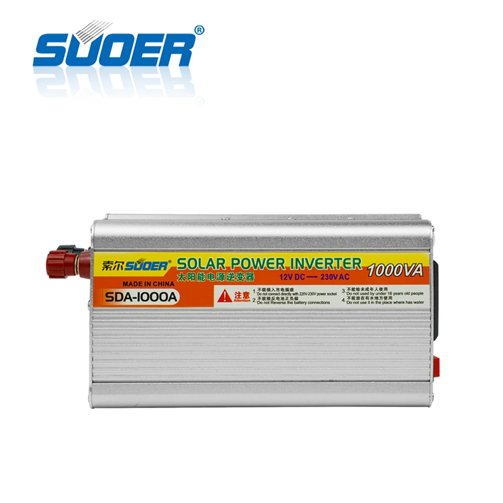 

Suoer【 Modified Sine Wave Inverter 】 supply off-grid tie solar inverter power inverter 1000w 12v 220v inverter(SDA-1000A)